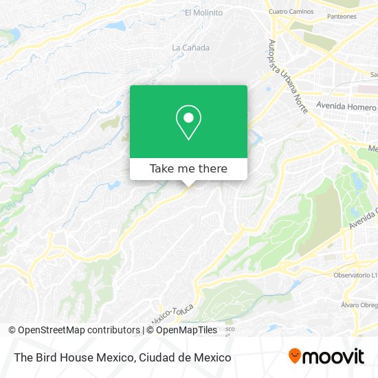 Mapa de The Bird House Mexico