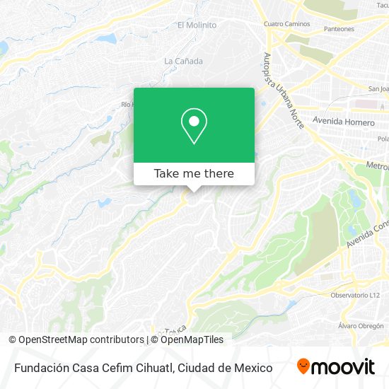 Mapa de Fundación Casa Cefim Cihuatl