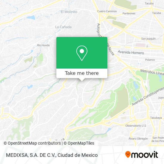 MEDIXSA, S.A. DE C.V. map