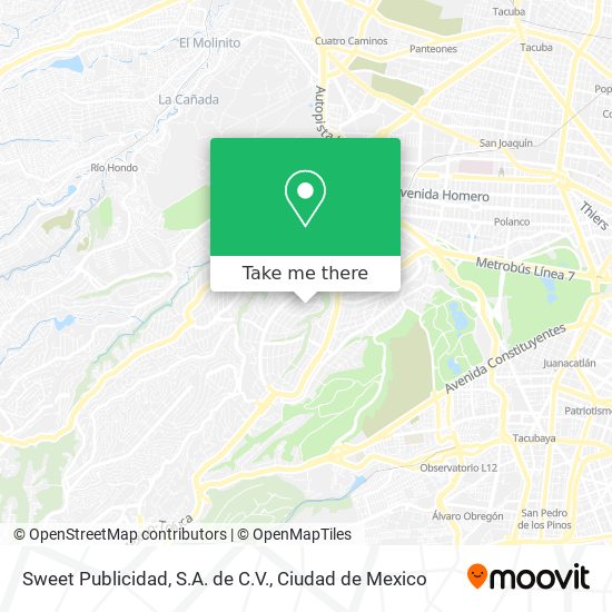 Mapa de Sweet Publicidad, S.A. de C.V.