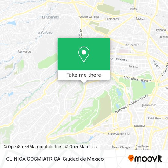 Mapa de CLINICA COSMIATRICA