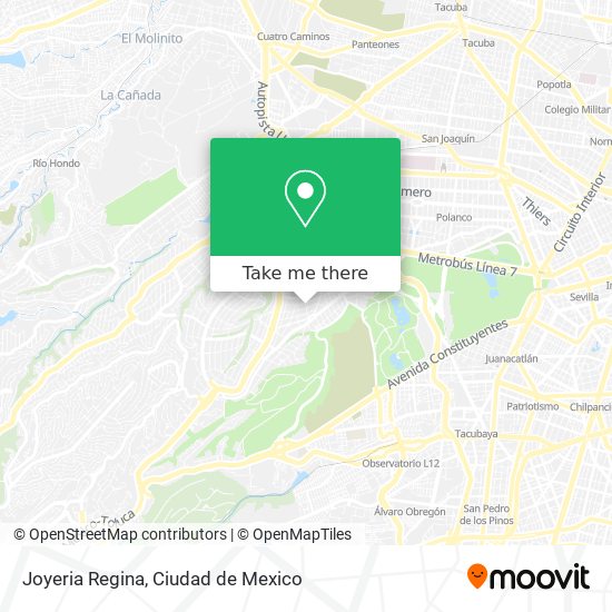 Mapa de Joyeria Regina