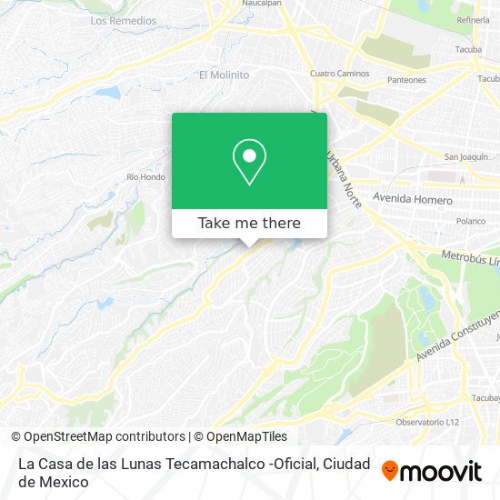 Mapa de La Casa de las Lunas Tecamachalco -Oficial