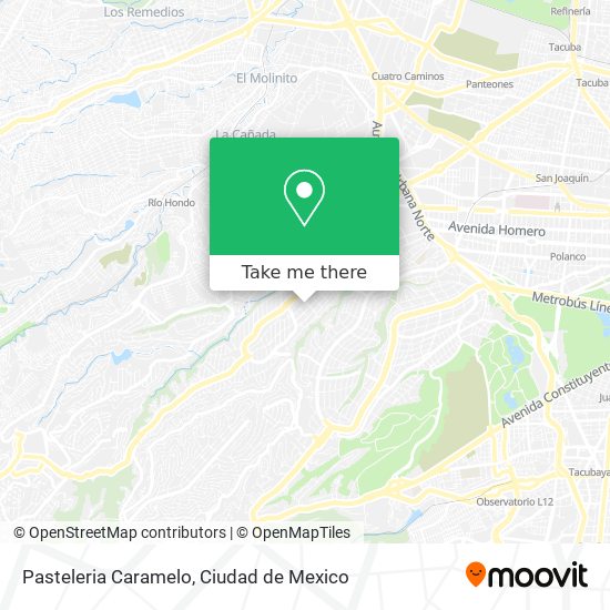 Pasteleria Caramelo map