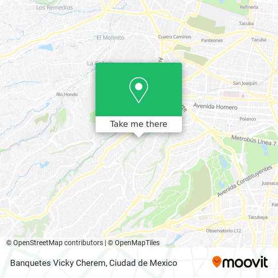 Banquetes Vicky Cherem map
