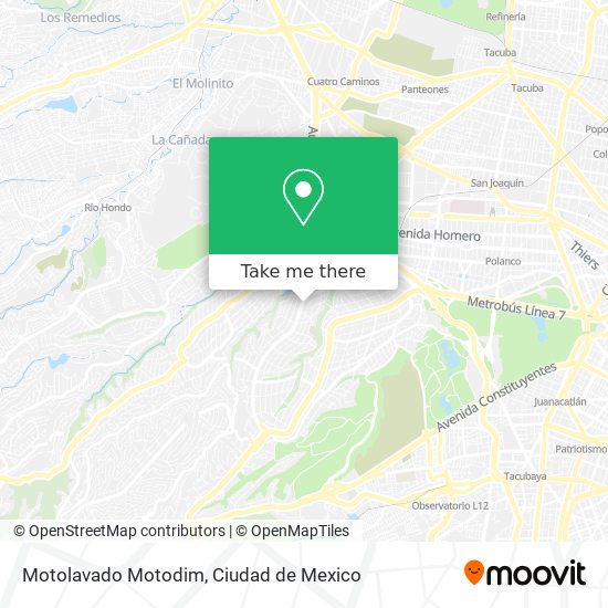 Motolavado Motodim map