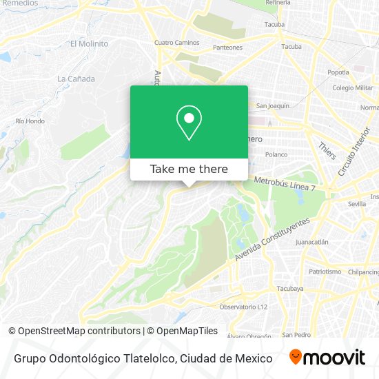 Grupo Odontológico Tlatelolco map