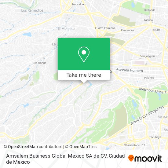 Amsalem Business Global Mexico SA de CV map