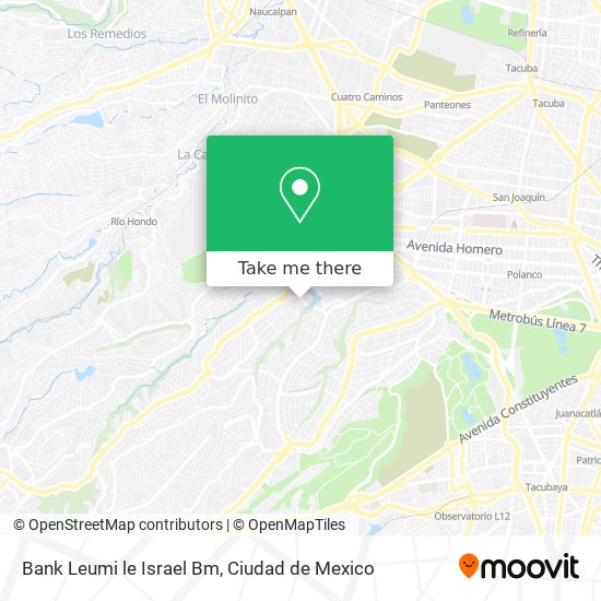 Bank Leumi le Israel Bm map