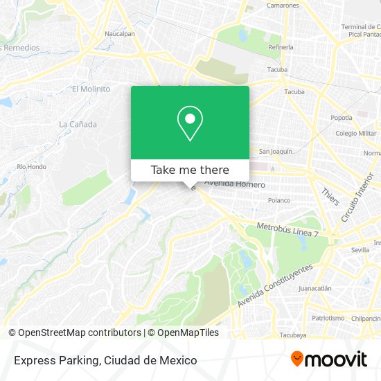 Express Parking map