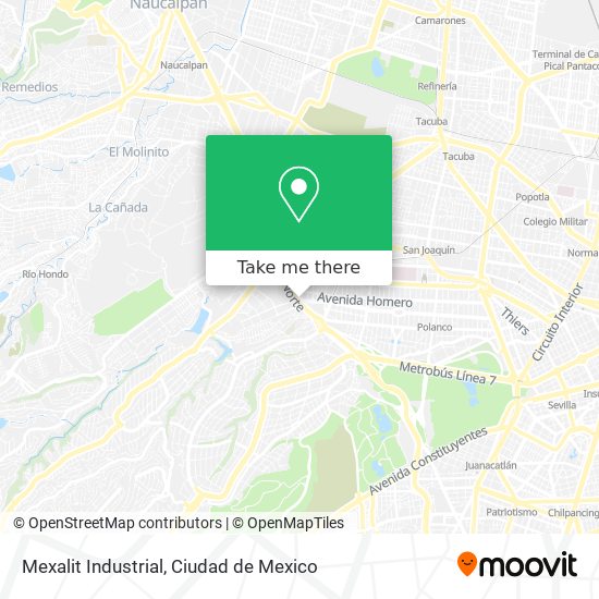 Mexalit Industrial map