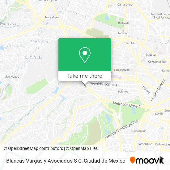 Blancas Vargas y Asociados S C map