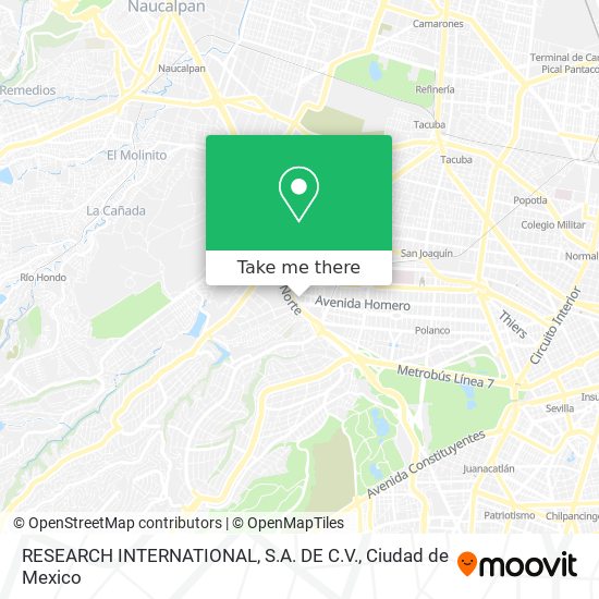 Mapa de RESEARCH INTERNATIONAL, S.A. DE C.V.