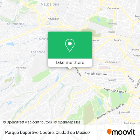 Mapa de Parque Deportivo Codere