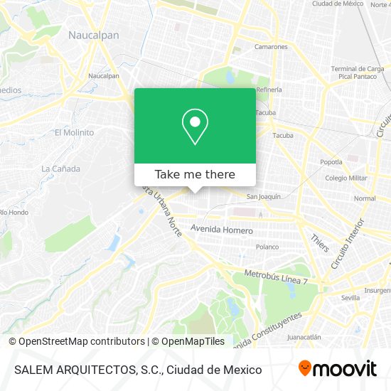 SALEM ARQUITECTOS, S.C. map