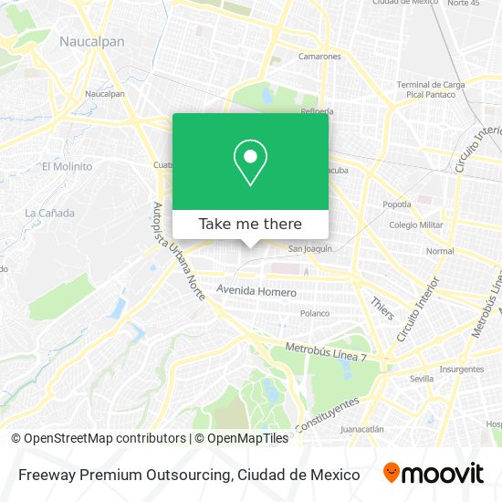 Mapa de Freeway Premium Outsourcing
