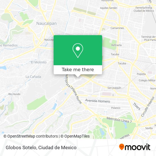 Globos Sotelo map