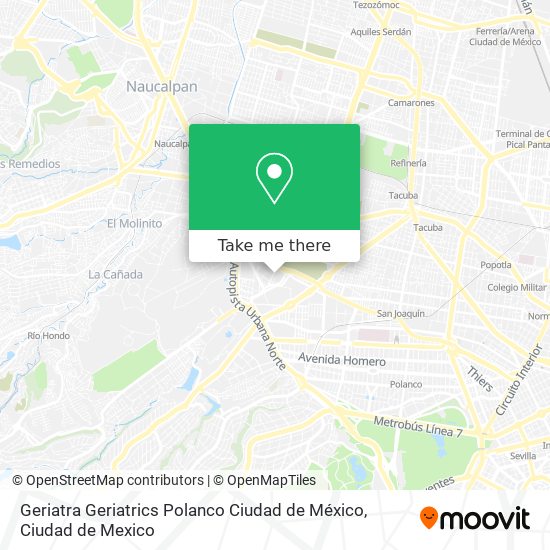 Geriatra Geriatrics Polanco Ciudad de México map