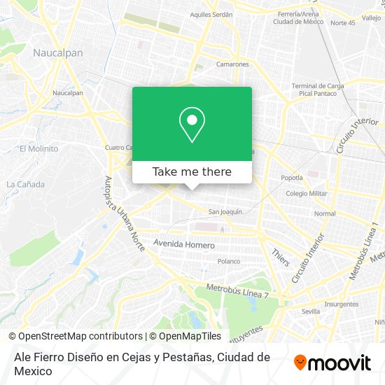 Mapa de Ale Fierro Diseño en Cejas y Pestañas