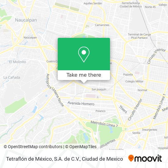 Tetraflón de México, S.A. de C.V. map