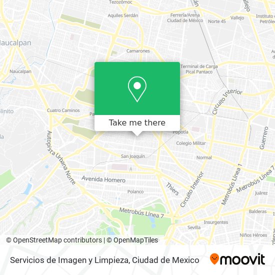 Mapa de Servicios de Imagen y Limpieza