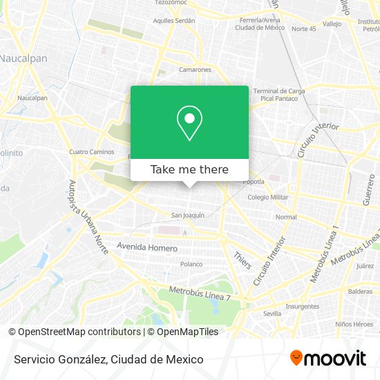 Mapa de Servicio González