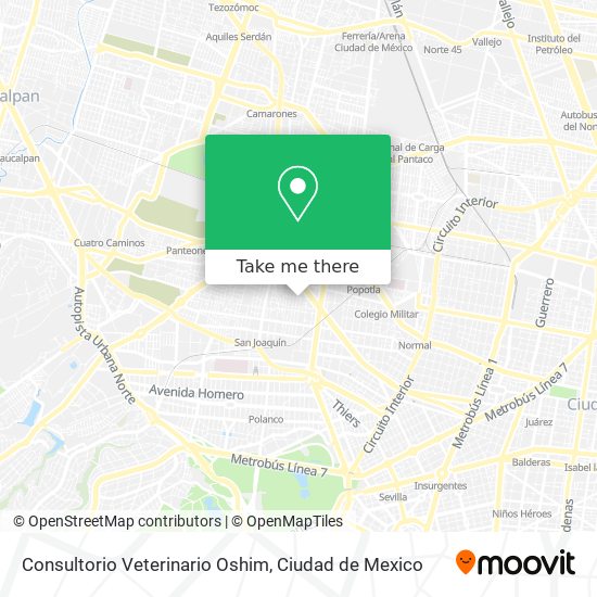 Consultorio Veterinario Oshim map