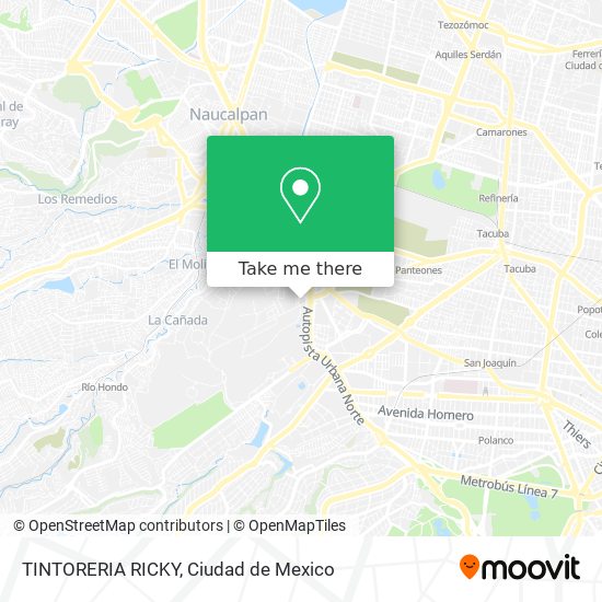 TINTORERIA RICKY map