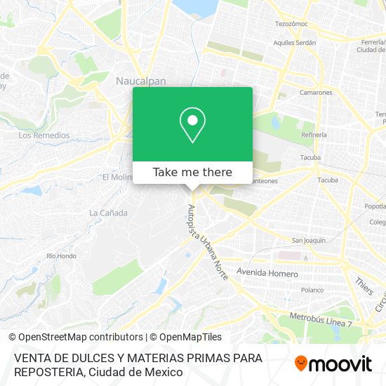 VENTA DE DULCES Y MATERIAS PRIMAS PARA REPOSTERIA map