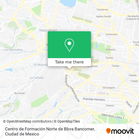 Centro de Formación Norte de Bbva Bancomer map