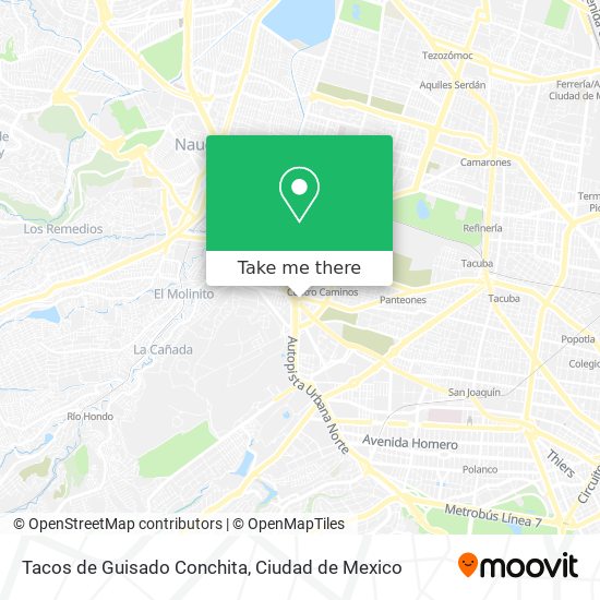Mapa de Tacos de Guisado Conchita