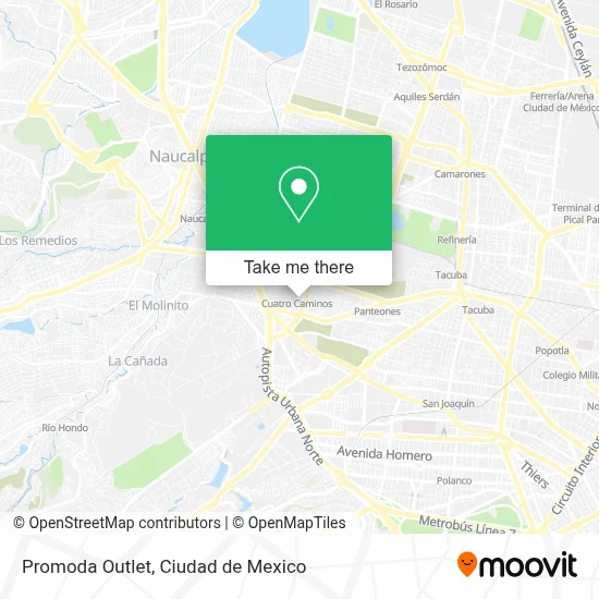 Promoda Outlet map