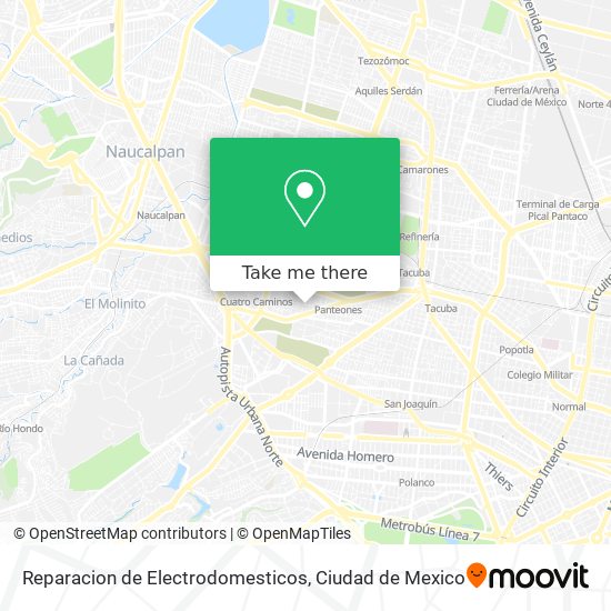 Mapa de Reparacion de Electrodomesticos