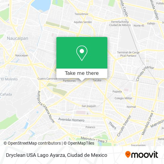 Mapa de Dryclean USA Lago Ayarza