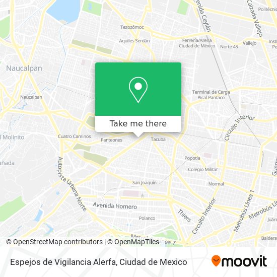 Espejos de Vigilancia Alerfa map