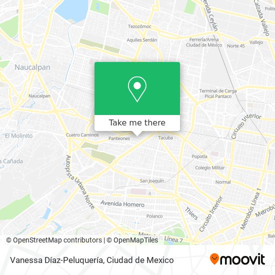 Vanessa Díaz-Peluquería map