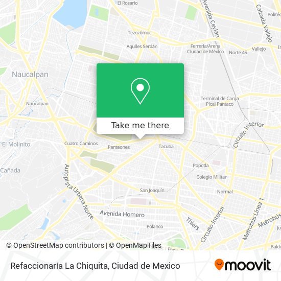 Mapa de Refaccionaría La Chiquita
