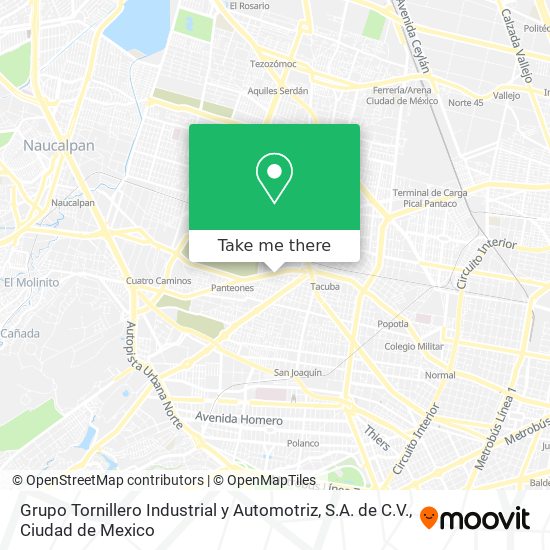 Grupo Tornillero Industrial y Automotriz, S.A. de C.V. map