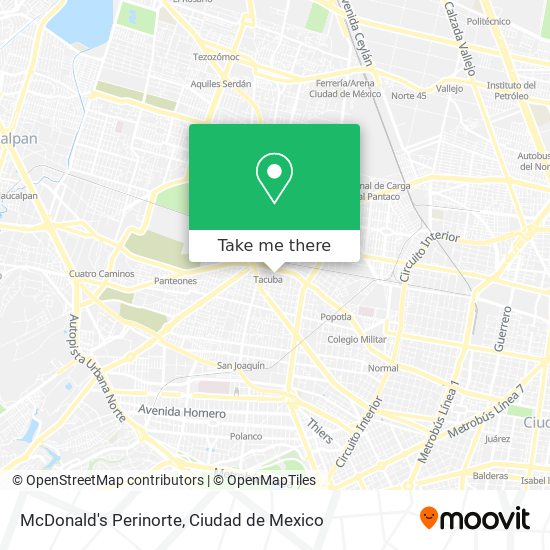 Mapa de McDonald's Perinorte