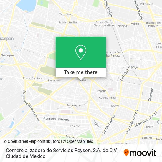 Mapa de Comercializadora de Servicios Reyson, S.A. de C.V.