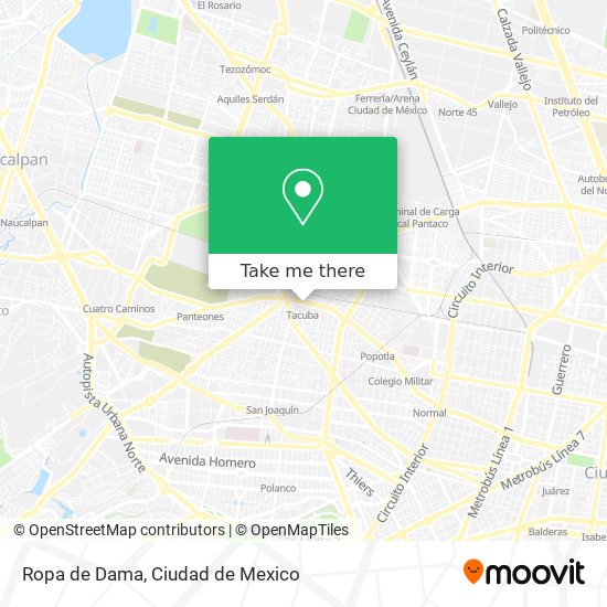 Ropa de Dama map