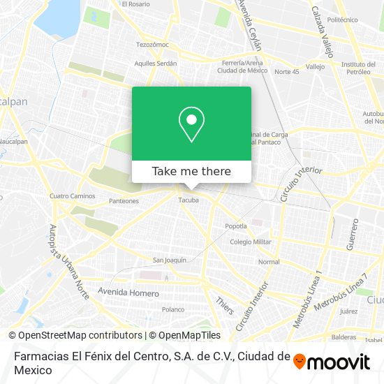 Farmacias El Fénix del Centro, S.A. de C.V. map