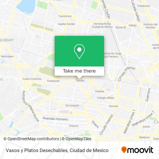 Vasos y Platos Desechables map