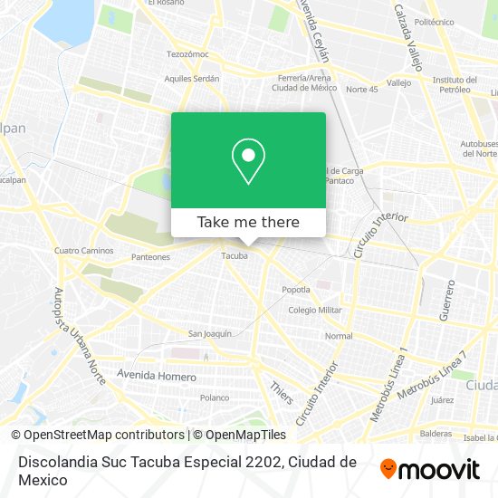 Discolandia Suc Tacuba Especial 2202 map