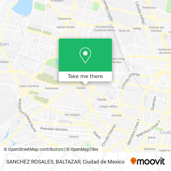 SANCHEZ ROSALES, BALTAZAR map