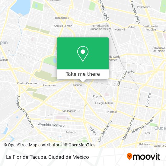 La Flor de Tacuba map