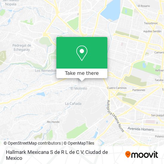 Hallmark Mexicana S de R L de C V map