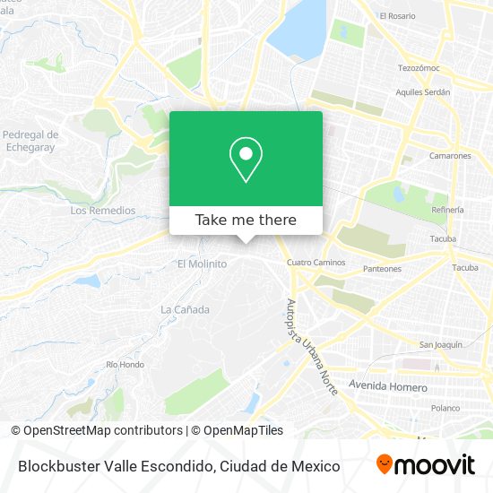 Mapa de Blockbuster Valle Escondido