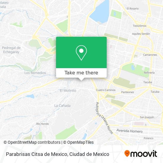 Parabrisas Citsa de Mexico map