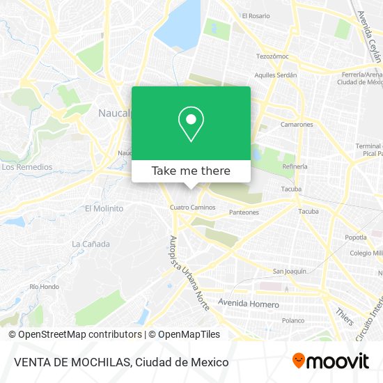 VENTA DE MOCHILAS map